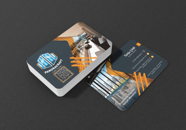 13 Rounded Business Card Maockup